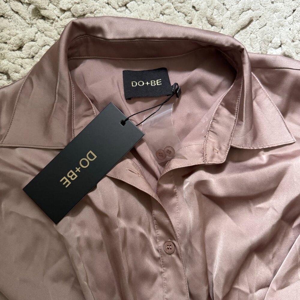 NWT DO+BE Cappuccino Colored Boutique Dress Sz S - Picture 3 of 8